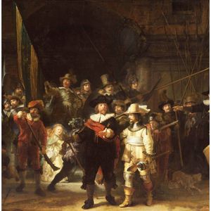 Museum Life Wenskaart - ML04 - Rembrandt - Nachtwacht - Blanco