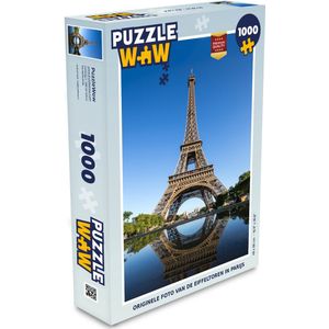 Puzzel Originele foto van de Eiffeltoren in Parijs - Legpuzzel - Puzzel 1000 stukjes volwassenen
