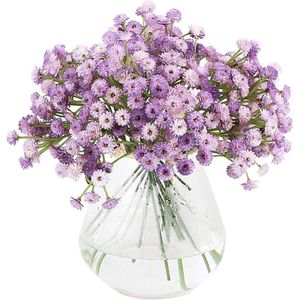 Bastix - 3 bundels kunstbloemen Gypsophila kunstbloemen boeketten bloemstuk voor knutselen bruiloft party huisdecoratie