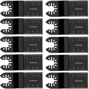 10 stuks gemengde multitool zaagbladenset - oscillerende gereedschapsaccessoires voor Fein Milwaukee Einhell - hoogwaardige kwaliteit