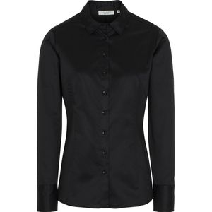 ETERNA dames blouse slim fit - zwart - Maat: 38