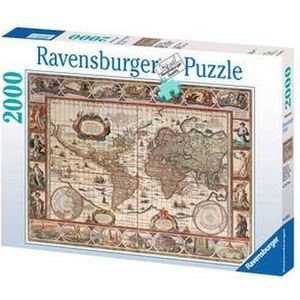 Ravensburger legpuzzel wereldkaart Map of the World 2000 stukjes