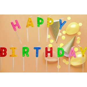Verjaardagstaart kaarsjes - Letters Happy Birthday - Meerkleurig - 13st - verjaardag - taart kaarsjes - feest - verjaardag - taartdecoratie