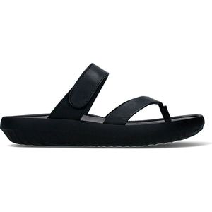 Wolky Slippers Tahiti zwart leer