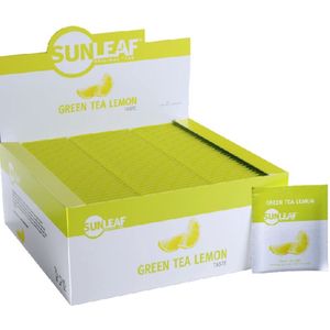 Sunleaf Green Tea Lemon | Groene thee Citroen - met envelop | Displaydoos 100 stuks