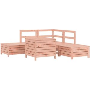 vidaXL 6-delige Loungeset massief douglas vurenhout - Loungeset - Loungesets - Tuinset - Tuinbank