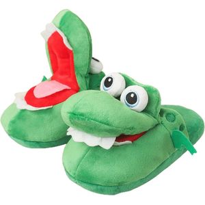 Grappige Krokodil Pluche Pantoffels voor Binnen - Comfortabele en Warme Dierlijke Slippers