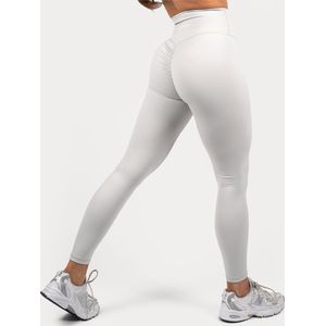 XXL Nutrition - Pulse Legging - Met Scrunch-Bum & High-Waist Sportbroek Dames, Fitness Legging, Yogapants, Sportlegging - Light Grijs - Maat XL