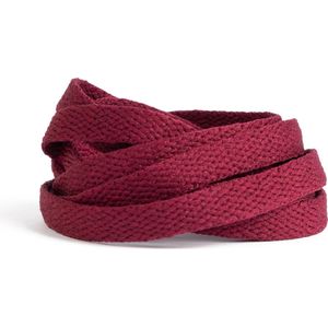 GBG Sneaker Veters 120CM - Bordeaux Rood - Bordeaux Red - Schoenveters - Laces - Platte Veter