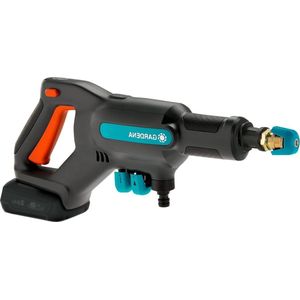 Gardena AquaClean 24/18 V P4A middendrukreiniger - Accureiniger voor buiten - 3 reinigingsniveaus - maximale druk 24 bar - incl. zuigslang, OGS-aansluitingen en filter Dakgootreiniger