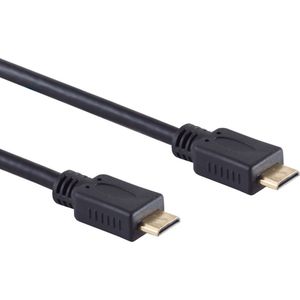 Powteq - Mini HDMI kabel - 5 meter- Gold-plated - 2x Mini HDMI - 1080p - 144 Hz - 4K @ 30 Hz - mini HDMI naar mini HDMI