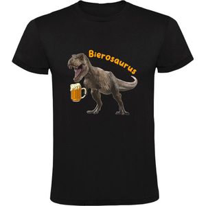 Bierosaurus Heren T-shirt - bier - drank - alcohol - dinosaurus - dino - grappig