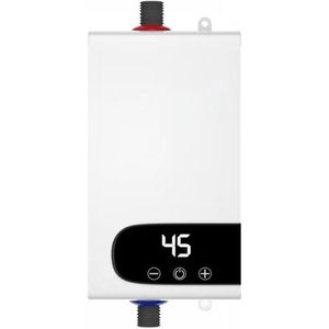 Elektrische Doorstroom Verwarmer - 5500W - Waterdichte Elektrische Doorstroomverwarmer - Geschikt Voor Onder de Gootsteen - Mini-schat voor Snel Verwarmende Keukens - Doorstroomboiler - Elektrische Warmwaterboiler - Instant Verwarming Boiler - Wit