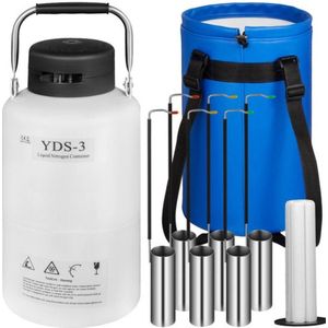 Vloeibare Stikstof Container - Statische Cryogene Tank - 10 L - Aluminium Dremel