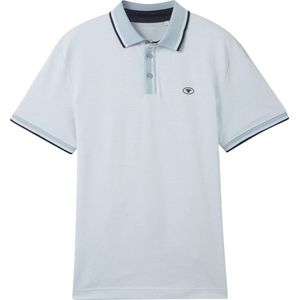 TOM TAILOR polo with detailed collar Heren Poloshirt - Maat XXL