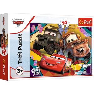 Trefl - Puzzles - ""30"" - Speeding cars / Disney Cars 3