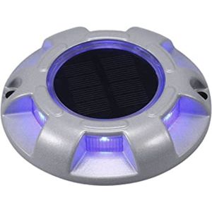 Solar grondspots - Grondspots voor buiten - Grondspot - IP67 - Zonne-energie - Over rijdbaar - Waterdicht - Blauw licht - Met 1 x extra creditcardhouder.