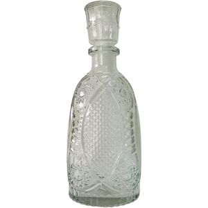 Whisky Karaf 900 ml Decoratieve glazen karaf voor whiskey cognac Scotch Brandy Sherry - glazen sluiting