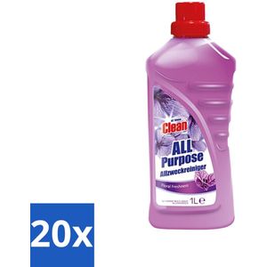 At Home - Clean - Allesreiniger - Floral - Verfrissened - 1 L - Bulkverpakking - 20 stuks