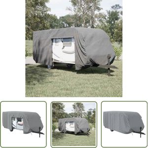 The Living Store Caravanhoes 732x250x220 cm vliesvlies grijs - Caravanhuls - Caravantent - Autohoes - Camperhoes - Caravandekking