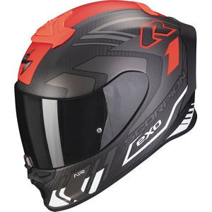 Scorpion Exo-R1 Evo Carbon Air Supra Matt Black-Silver-White XL - Maat XL - Helm