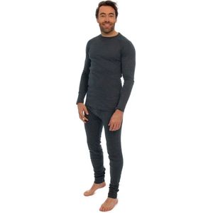 Thermokleding Set - Thermobroek + Thermoshirt - Heren - Antraciet - XL