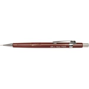 Pentel vulpotlood voor potloodstiften: 03 mm bruine houder