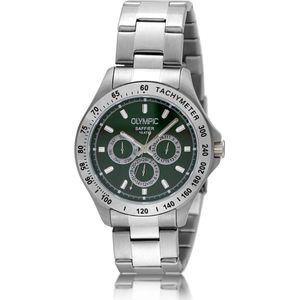 Olympic OL89HSS051 JEFFREY Horloge - Staal - Bracelet - Groen