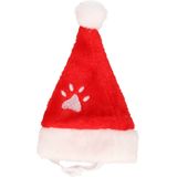 Kerstmuts - voor katten/kleine hondjes - rood - polyester