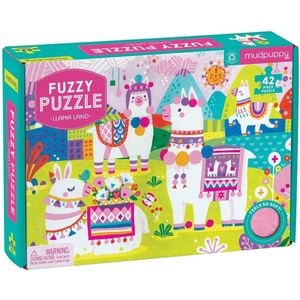 Mudpuppy - Fuzzy Puzzel – Lama Land 42 stukken