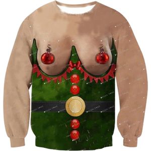 Foute kersttrui oversized mannen - Borsten - Pullover - Christmas - Trui - Warm - 3D - Goede kwaliteit - Polyester - Kerstbal