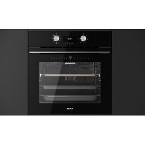 inbouw multifunctionele oven 70l 60cm zwart pyrolyse - teka - hlb8510p
