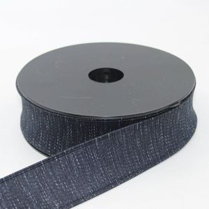 5 Meter TAILLEBAND ELASTIEK met GEMENGDE KLEURDRADEN, Breedte 40mm, Kleur DONKERGRIJS 45