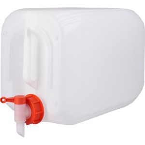 Jerrycan met kraan 20L - voor water en gevaarlijke vloeistoffen - naturel