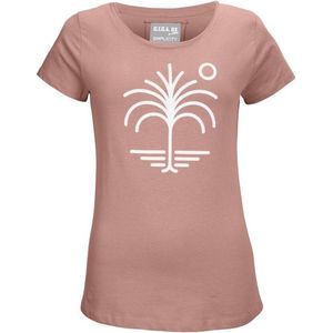 Dames shirt Giga by Killtec - shirt dames - 39349 - roze + print - maat 44