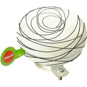 Melon bel Scribble 60mm zwart/wit