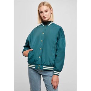 Urban Classics - Oversized Recycled College jacket - L - Groen