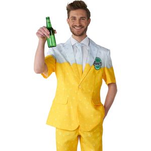 Suitmeister SUMMER Premium Beer Yellow - Heren Zomer Pak - Zomers Bier Pak - Carnaval - Geel - Maat L