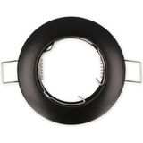 LED line Inbouwspot - Rond - Vast - Ø 77 mm - GU10 Fitting - Mat Zwart