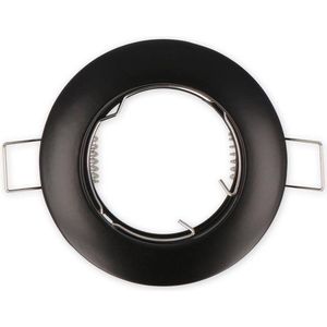 LED line Inbouwspot - Rond - Vast - Ø 77 mm - GU10 Fitting - Mat Zwart