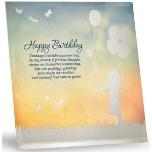 Silver Silhouette - HAPPY BIRTHDAY