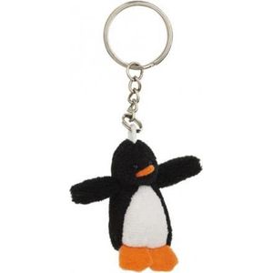 8x Pluche pinguin knuffel sleutelhanger 6 cm - Speelgoed dieren sleutelhangers