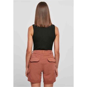 Urban Classics - Rib Knit Sleeveless Bodysuit - XS - Zwart