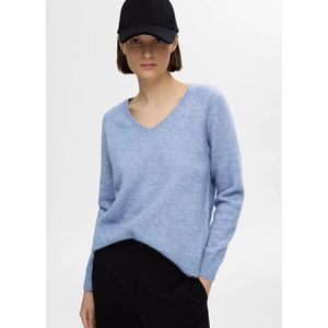 Selected Femme Lulu New LS Knit Endless Sky