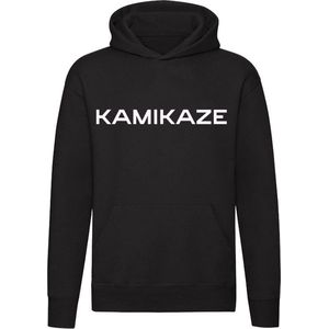 Kamikaze - vroeger - Japans - Japan - militair - militaire eenheid - soldaat - Unisex - Trui - Sweater - Hoodie - Capuchon - Zwart
