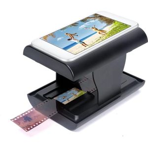 Draagbare Leuke Filmdiascanner - Filmscannen van 35/135 Mm Kleurpositieve Film - Met LED-achtergrondverlichting - Opvouwbare Smartphone-filmscanner - Voor Android5.0 voor OS8.0 - Hierboven .