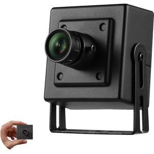 Spy Camera - Bewakingscamera Poe Starlight H.265 HD IP camera 5MP 4mm Lens Mini Full Color Night Beveiliging Metalen binnen camera P2P IP CCTV Zwarte camera-I706-P-FC-HS met Starlight-H.265-ondersteuning.