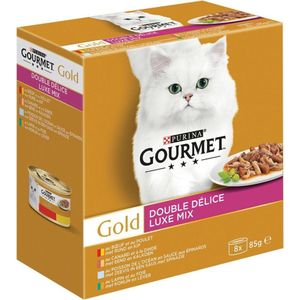 Gourmet Gold Luxe Mix - Kattenvoer - 8 x 85 g