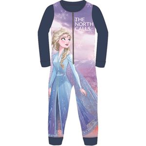 Frozen Onesie - huispak - jumpsuit - pyjama - blauw - Maat 92/98 - 2/3 jaar