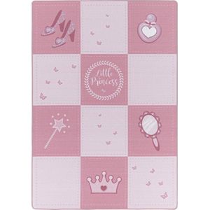 Vrolijk kinderkamer vloerkleed Play - Princess - 120x170 cm